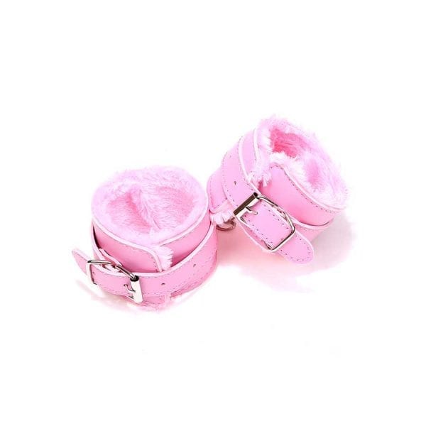 Luxury Fetish - Pink Fur Wrist Cuffs