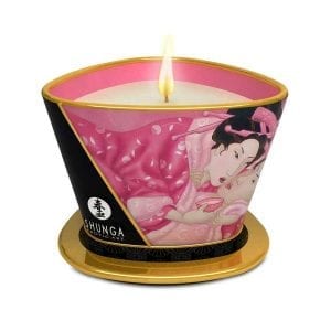 Shunga Massage Candle Rose