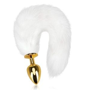 White Tail buttplug - Gold