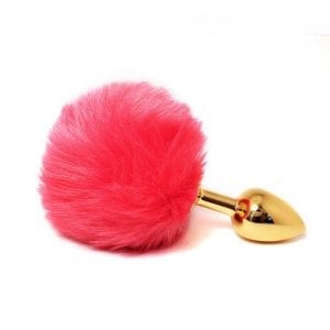 Red Bunny Tail - Gold