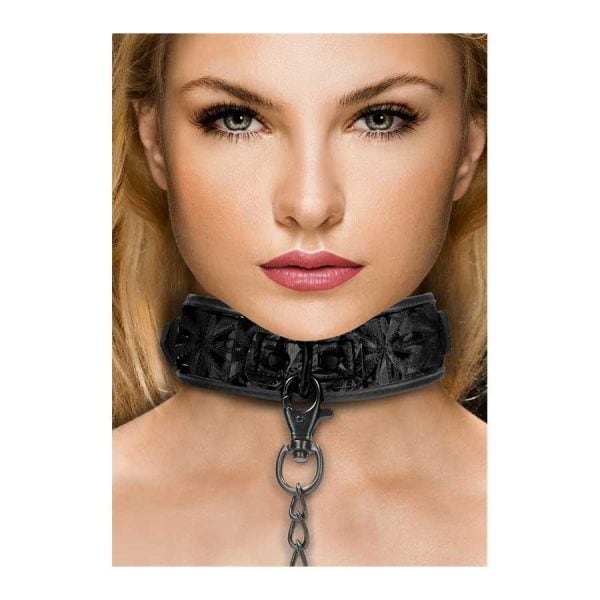 Collar with leash - neoprene
