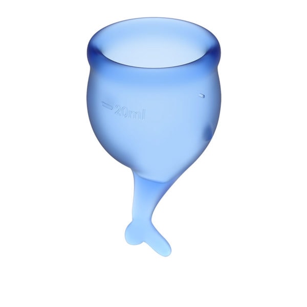 Satisfyer - Feel Secure Menstrual Cup, Blue (2 pack)