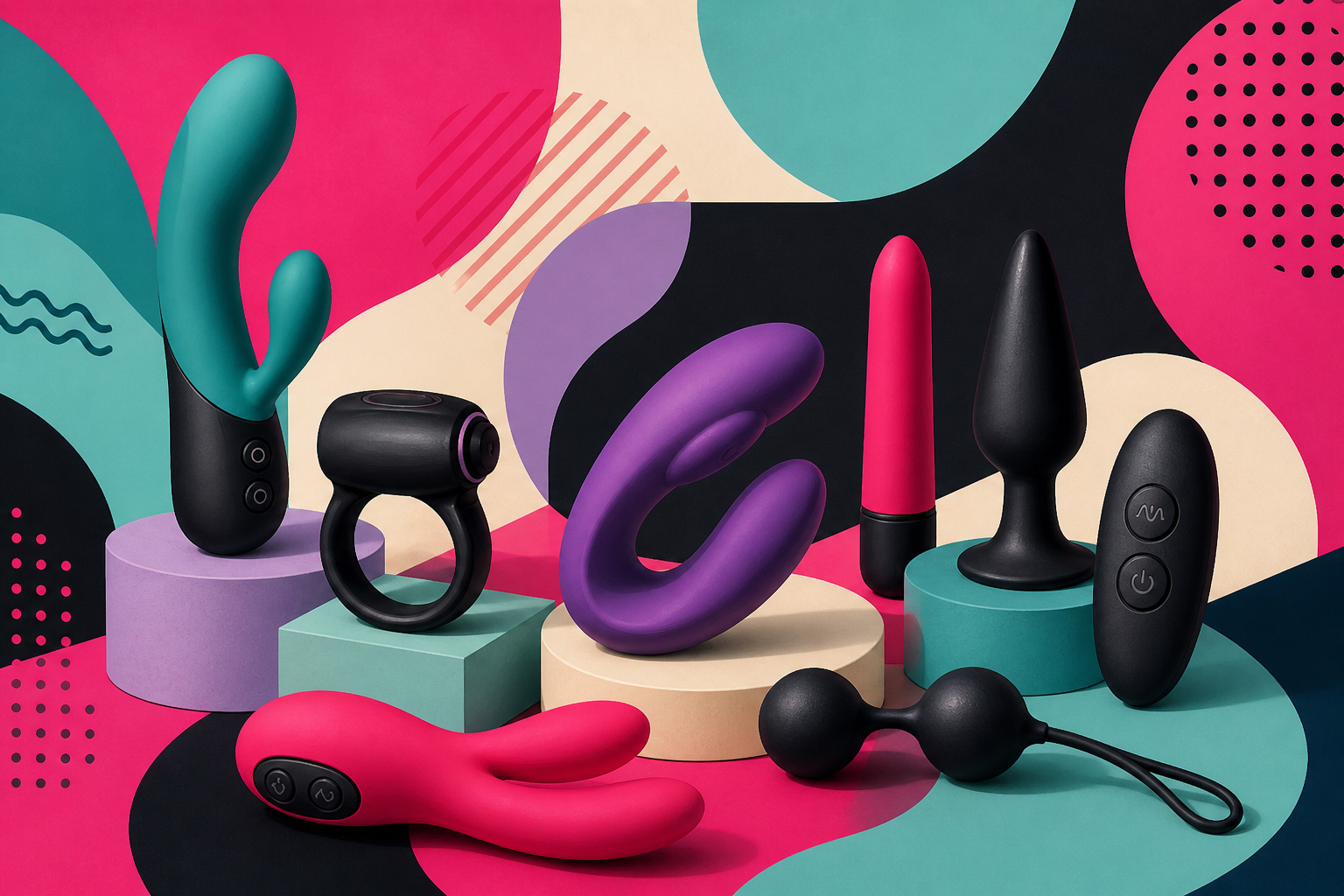 Olika dildos i vår guide till dildo för nybörjare