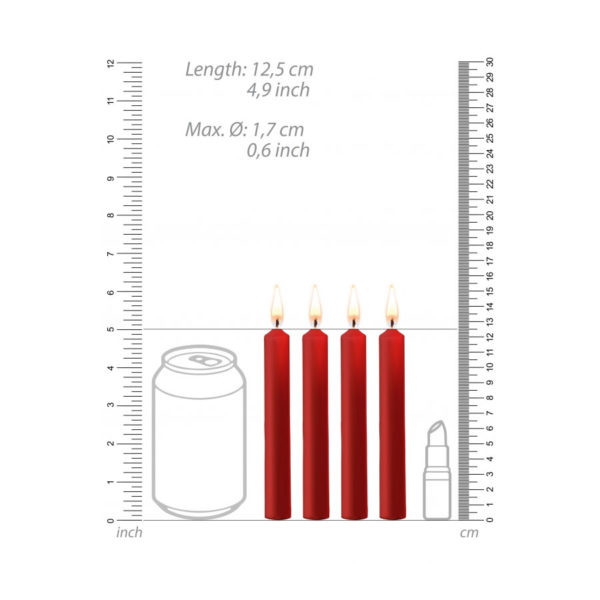 Teasing Wax Candle - red