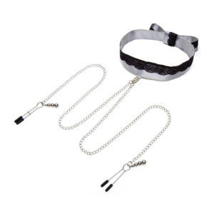 Fifty Shades - Collar with nipple clamps