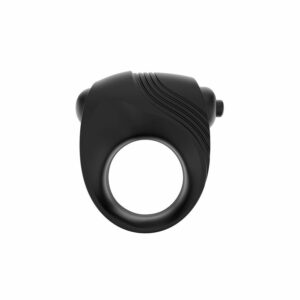 Romeri Vibrating Ring + Mini Bullet Silicone Black