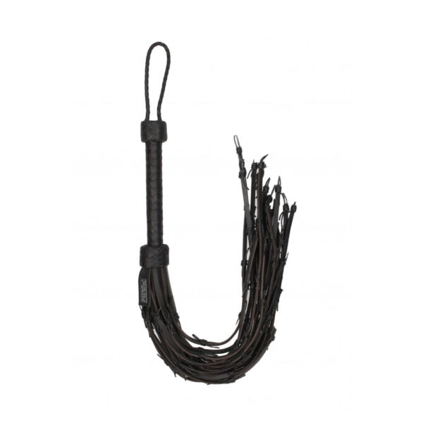 Saddle Leather Flogger With Barbed Wire