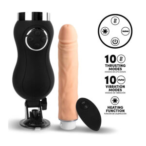 Sex Machine - Vibration, Thrusting and Heat Remote Control USB