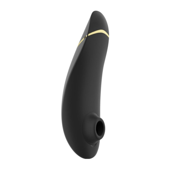 En svart och gul sexleksak med elegant design, formad för att ge njutning. Sinamatic.