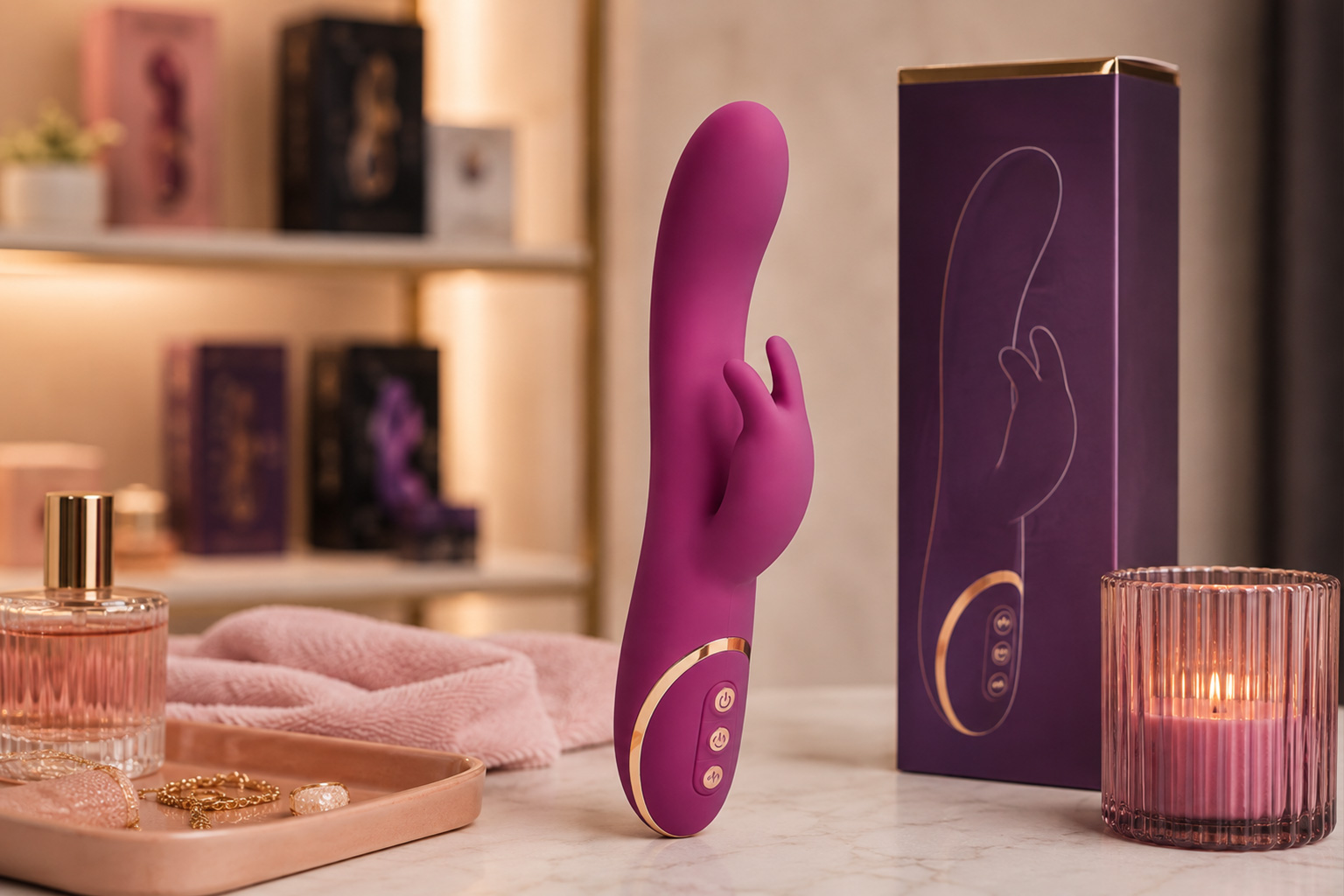 Rabbitvibrator för nybörjare med enkel design och tydliga kontroller