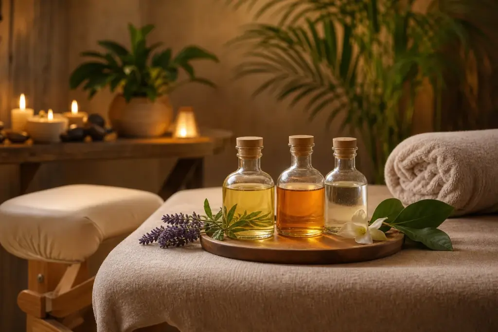 Foto till Top 3: typer av massageolja för olika behov